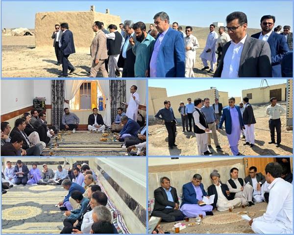 بازدید میدانی از روستاهای بخش کورین شهرستان خاش/ پیگیری مشکلات با حضور نماینده مجلس و مسئولان شهرستان