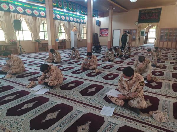 برگزاری آزمون پایان دوره مهارت آموزی سربازان پایور سیستان و بلوچستان