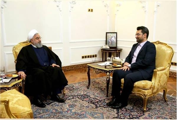 در نخستین دیدار آذری جهرمی با رییس جمهور در سال ۹۸: رییس جمهوری دستوراتی برای پیشبرد برنامه های وزارت ارتباطات صادر کرد